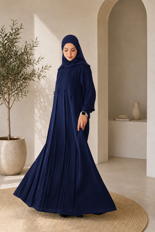 Abaya Prestige bleu foncé