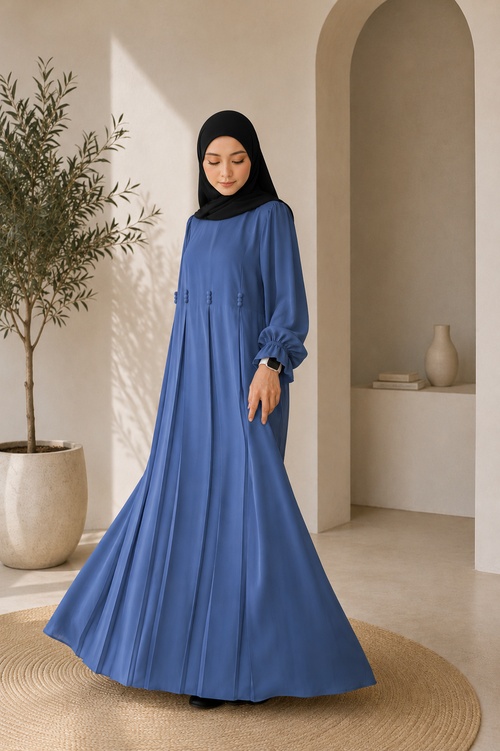 Abaya prestige bleu